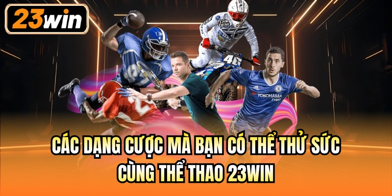 Các dạng cược mà bạn có thể thử sức cùng thể thao 23Win